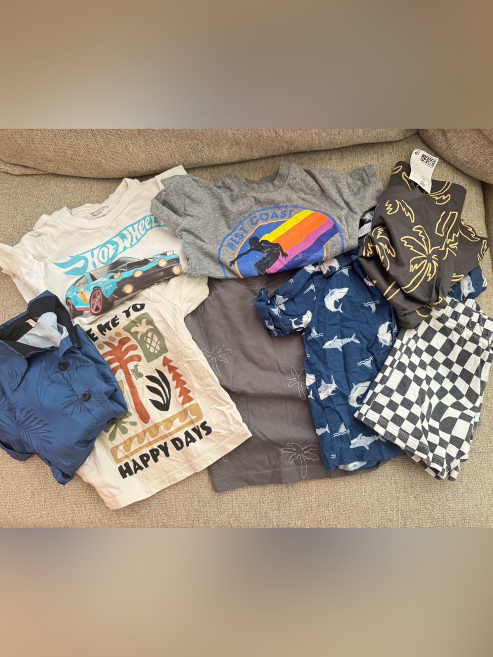 Boys 2T Bundle Surf Tees 8 pieces - Picture 3 of 9